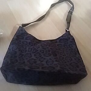 Stylish Black Grey  Leopard Print Women's Bag Soft To Touch